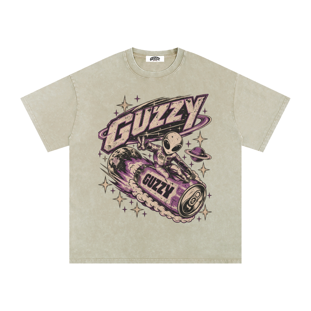 Space Surfing Washed Tee