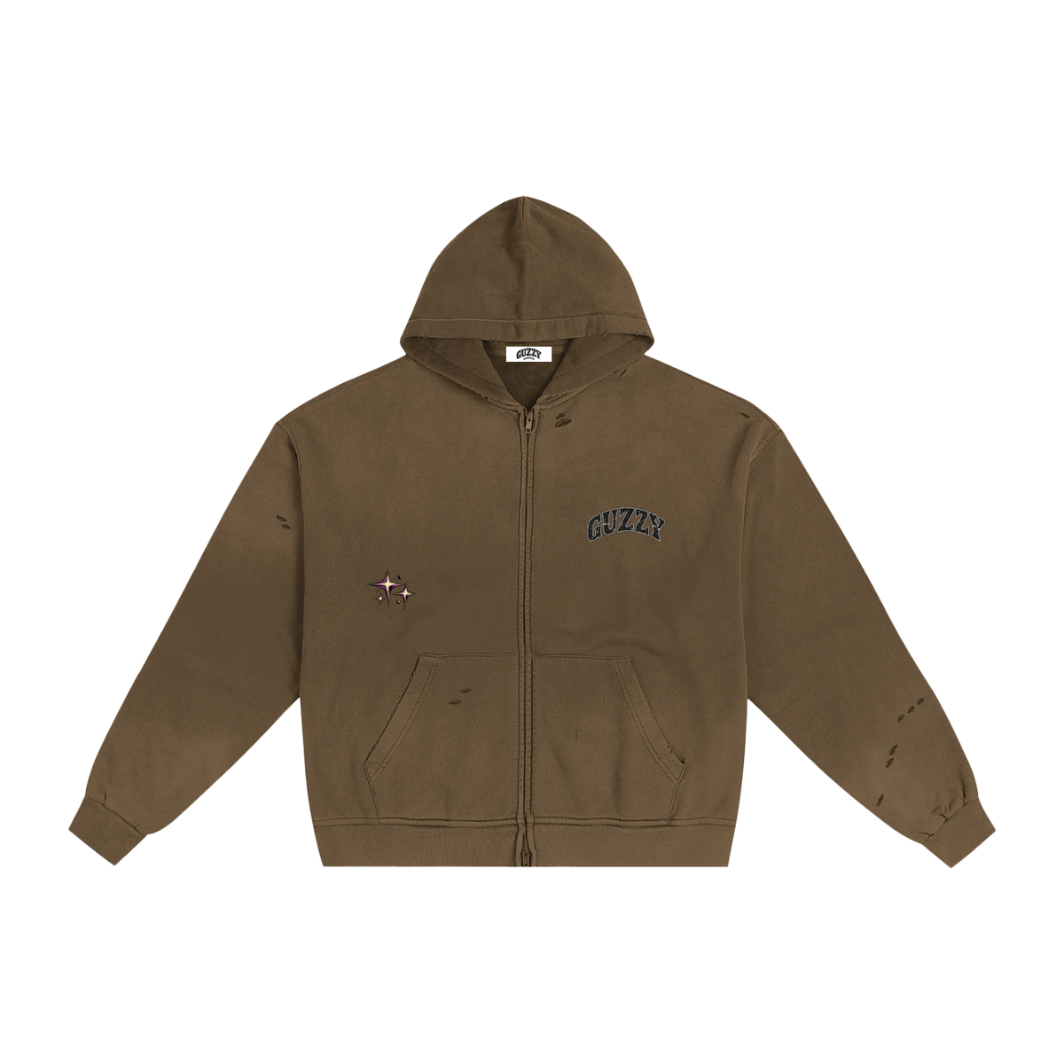 A Universal Beverage Company Ripped Zip-Up