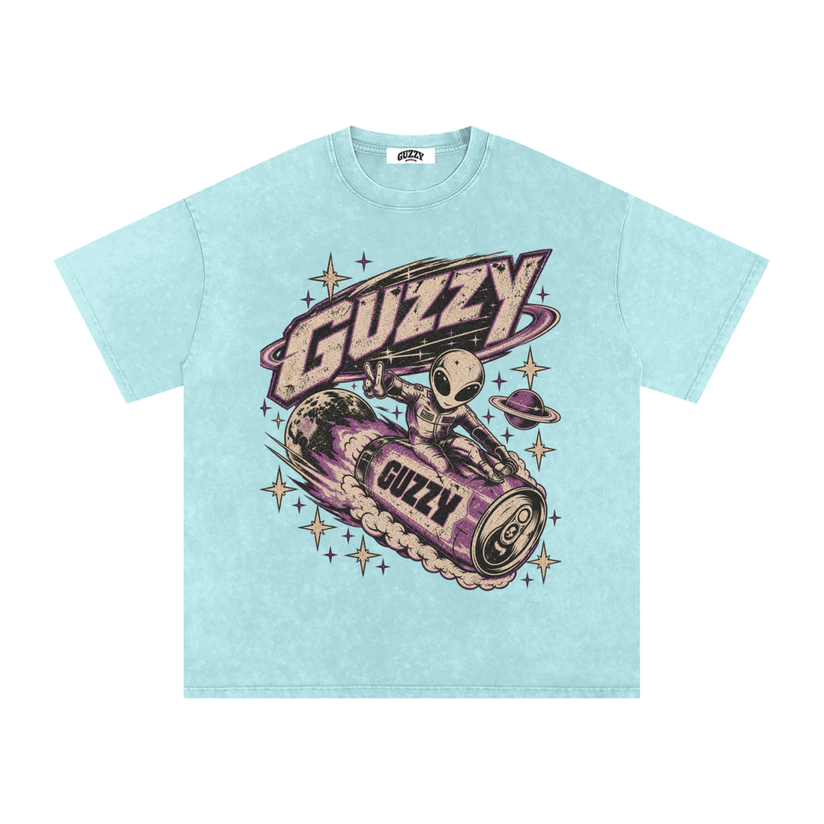 Space Surfing Washed Tee